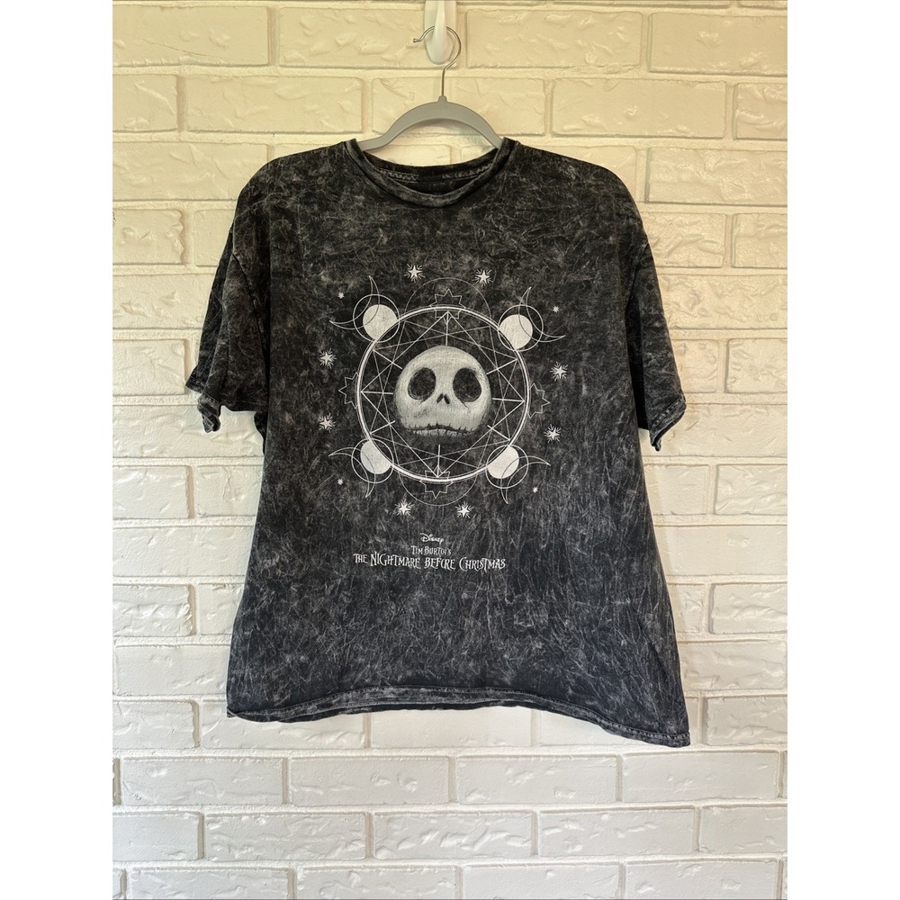Nightmare Before Christmas Tim Burton Jack Skellington Shirt Sz L